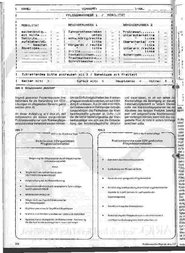 Vorschauseite 5: Elektronische Datenverarbeitung in der Krankenpflege 12. Folge: EDV-Programme: Fast alles ist technisch möglich