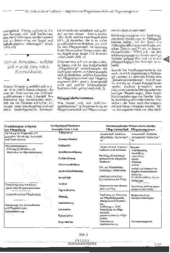 Vorschauseite 5: Integration von Pflegewissenschaft und Pflegemanagement unter pädagogischen Gesichtspunkten