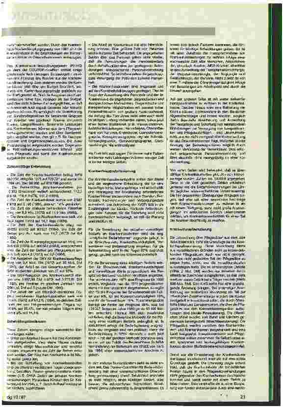 Vorschauseite 2: Krankenhausfinanzierungsgesetz, Kostendämpfung und Auswirkungen der Krankenhauspolitik der 70er und 80er Jahre