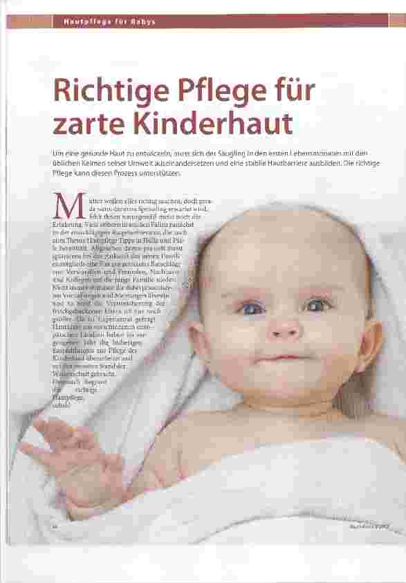 Vorschauseite 1: Richtige Pflege für zarte Kinderhaut