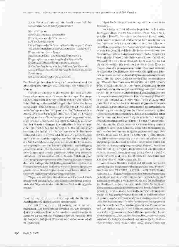 Vorschauseite 2: Informationsrecht des Personalrats (Bruttolohnund -gehaltslisten, lst-/Soll-Stellenplan)