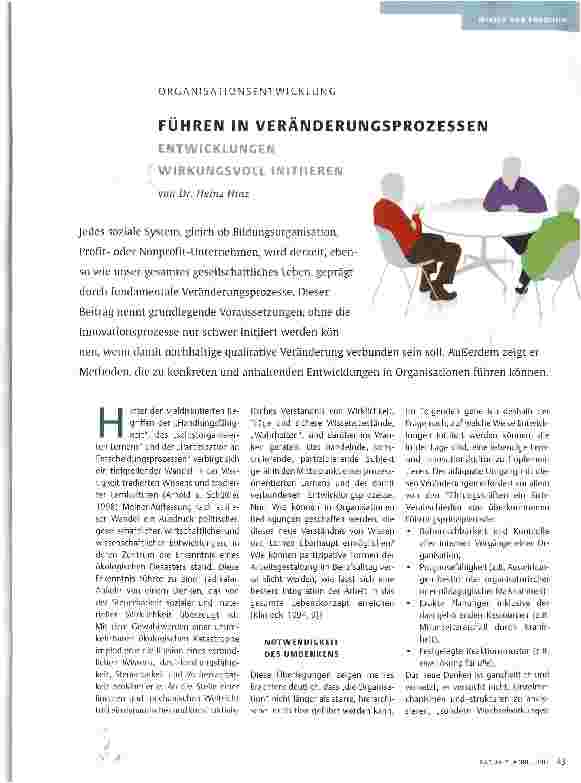 Vorschauseite 1: FÜHREN IN VERANDERUNGSPROZESSEN