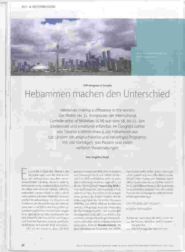 Vorschauseite 1: Hebammen machen den Unterschied