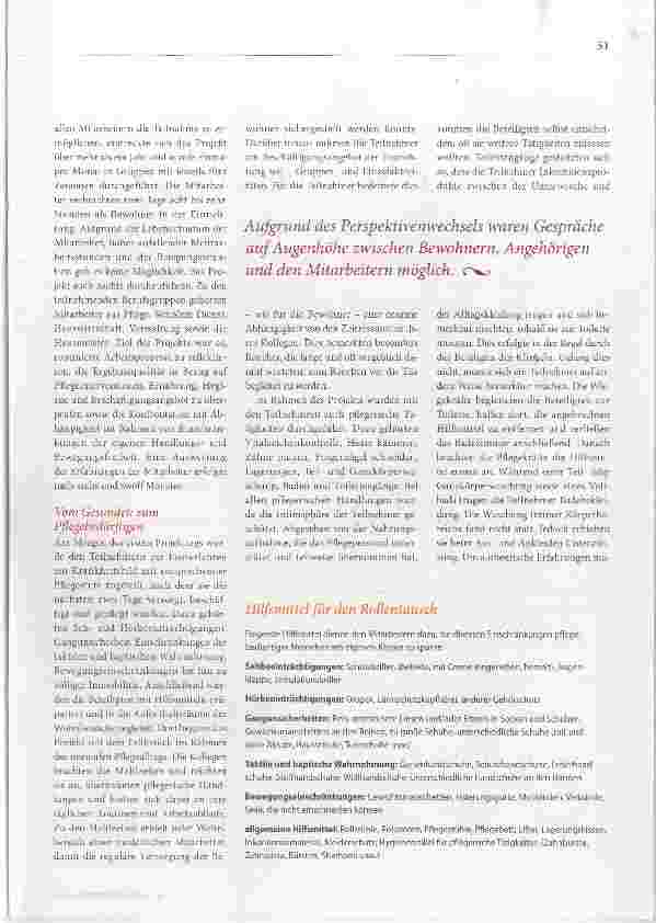 Vorschauseite 2: Mitarbeiter als Bewohner