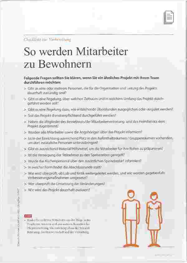 Vorschauseite 3: Mitarbeiter als Bewohner