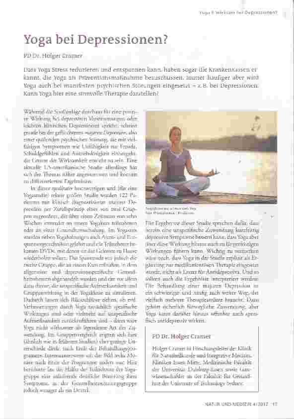 Vorschauseite 1: Yoga bei Depressionen?