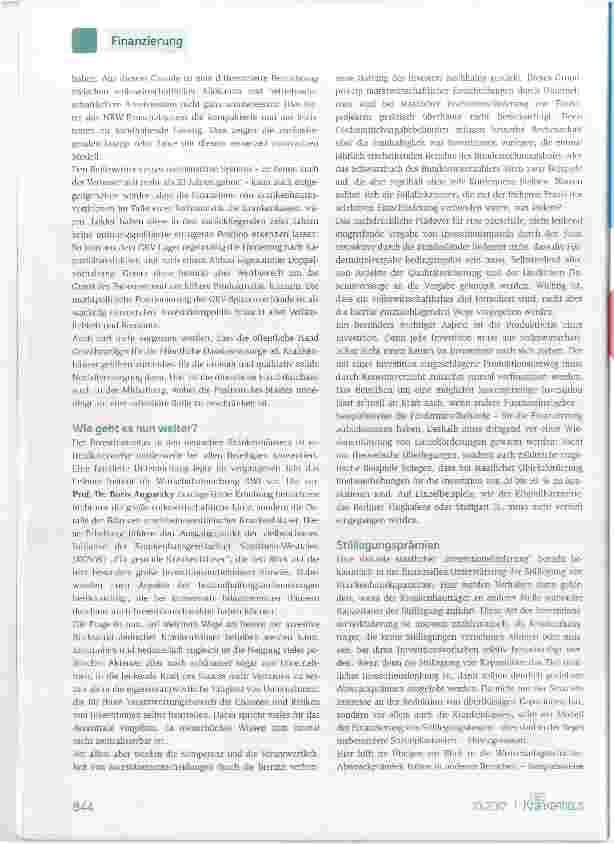 Vorschauseite 4: Krankenhausinvestitionsfinanzierung in NRW