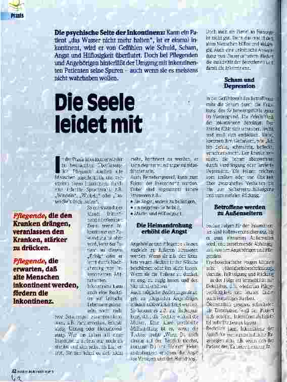 Vorschauseite 1: Die Seele leidet mit