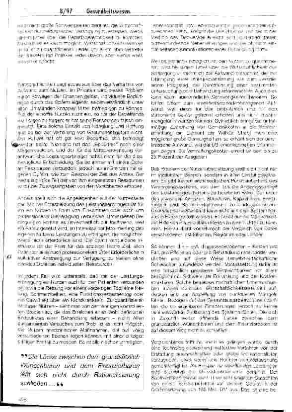 Vorschauseite 2: Strategien zum Ungang mit zunehmender Knappheit im Gesundheitswesen