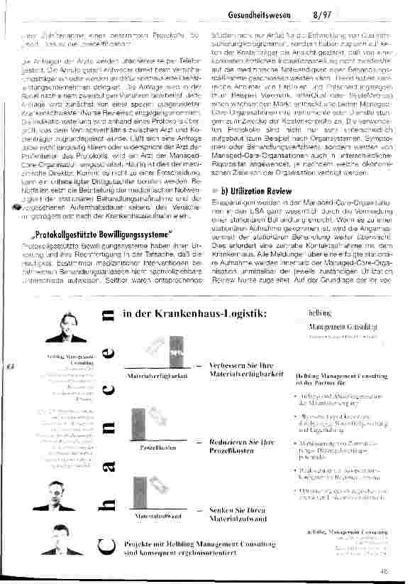 Vorschauseite 5: Strategien zum Ungang mit zunehmender Knappheit im Gesundheitswesen