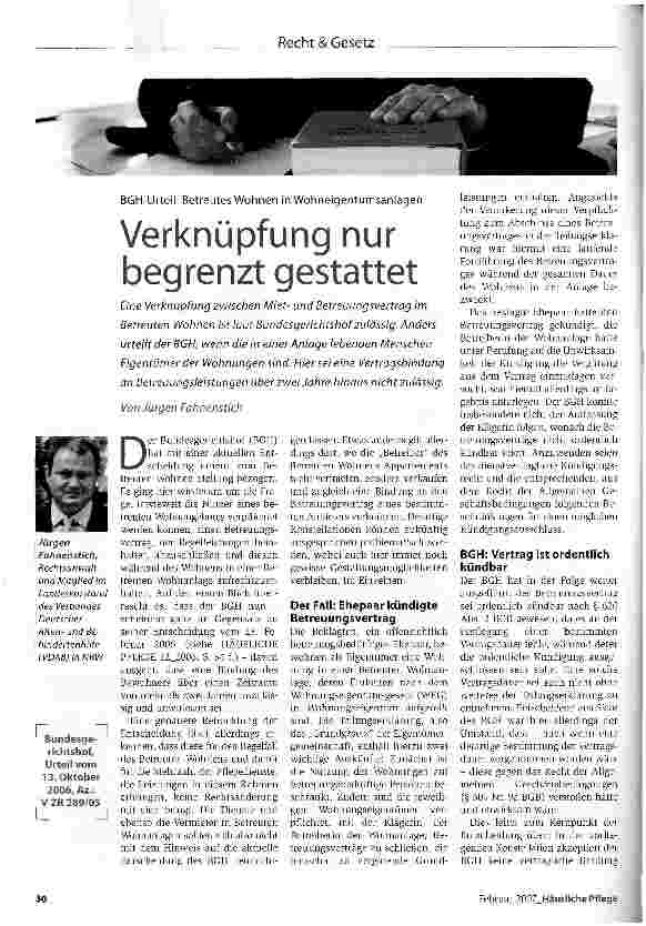 Vorschauseite 1: Verknüpfung nur begrenzt gestattet