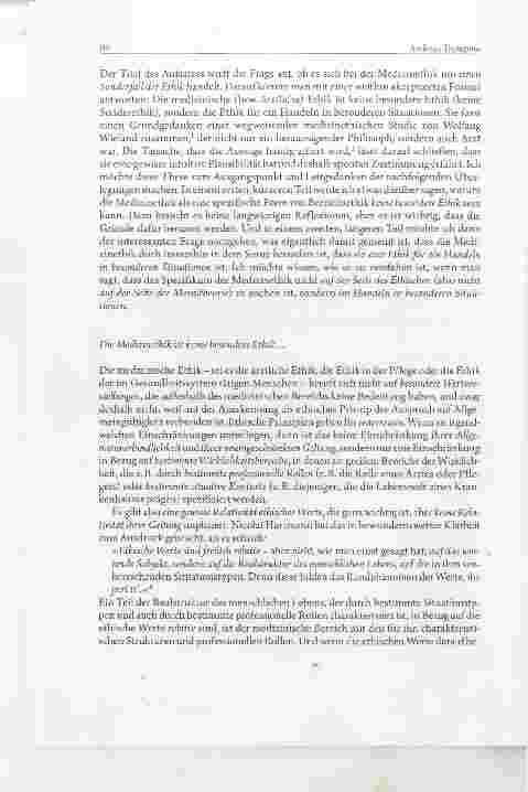 Vorschauseite 2: Die Medizinethik: ein Sonderfall der Ethik?