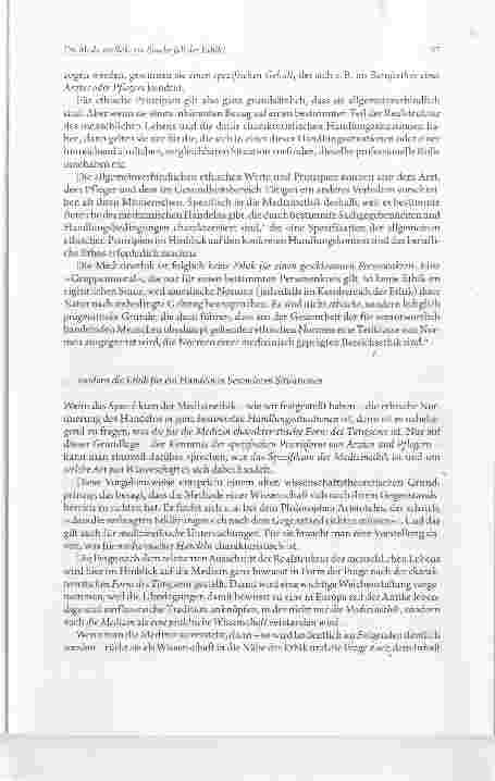 Vorschauseite 3: Die Medizinethik: ein Sonderfall der Ethik?