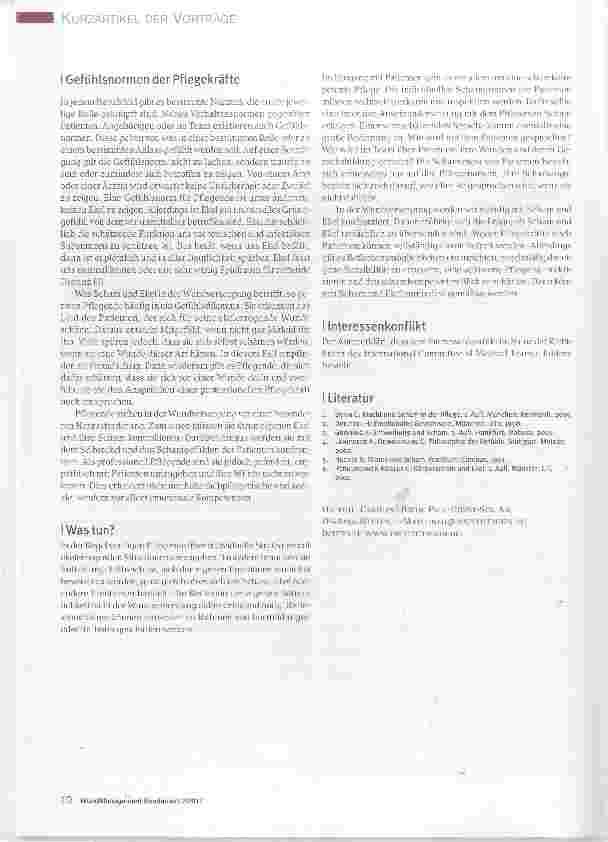 Vorschauseite 2: Dekubitus, mir graut vor Dir sind Scham und Ekel zu überwinden?