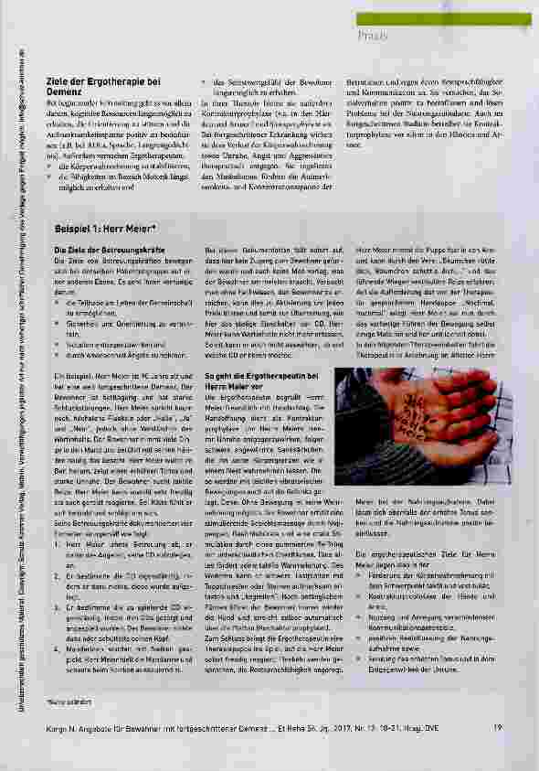 Vorschauseite 2: Sind Ergotherapeuten durch Betreuungskräfte ersetzbar?