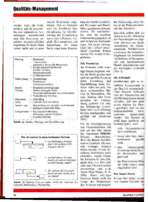 Vorschauseite 2: Qualitätssichernde Maßnahmen bei Fachpublikationen