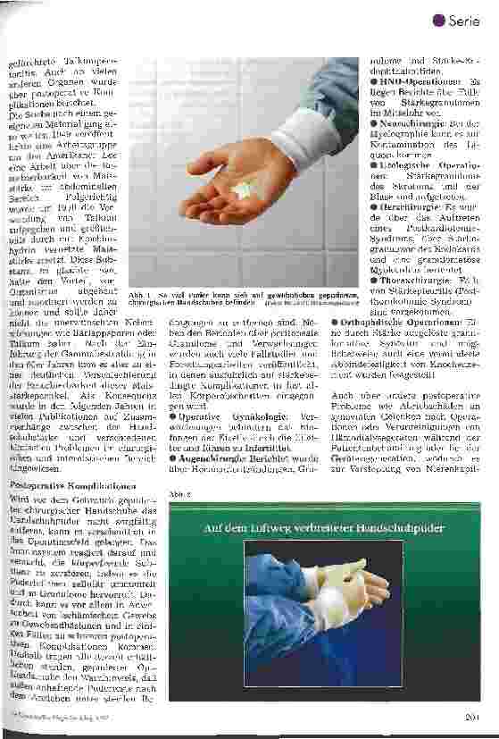 Vorschauseite 2: Schutzhandschuhe aus Latex 3. Folge: Gefahren durch medizinische Schutzhandschuhe und Kosten für das Gesundheitswesen