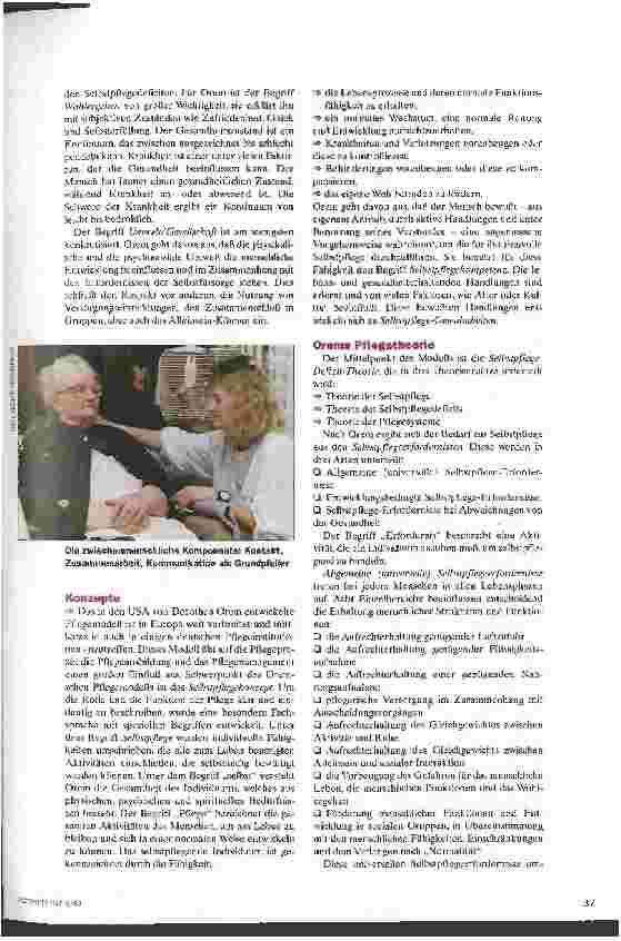 Vorschauseite 2: Selbstbestimmung und Selbstpflege