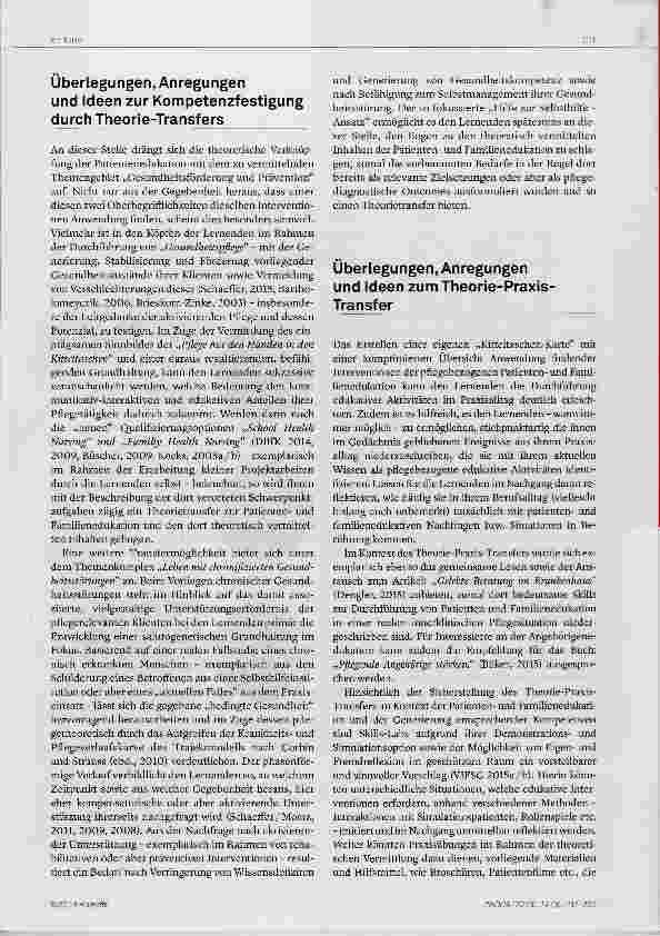 Vorschauseite 5: Patientenedukation in der Pflege Themensammlung & Unterrichtsvorschläge (Teil 4)