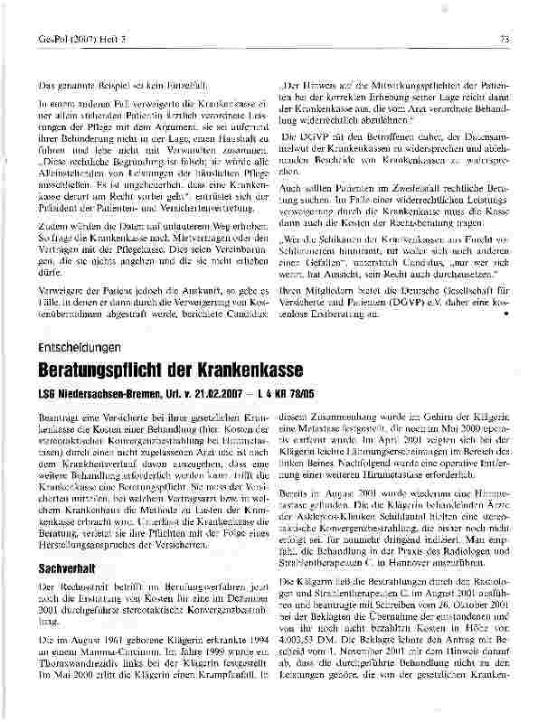 Vorschauseite 2: Datenschutz - Fremdwort für Krankenkassen?