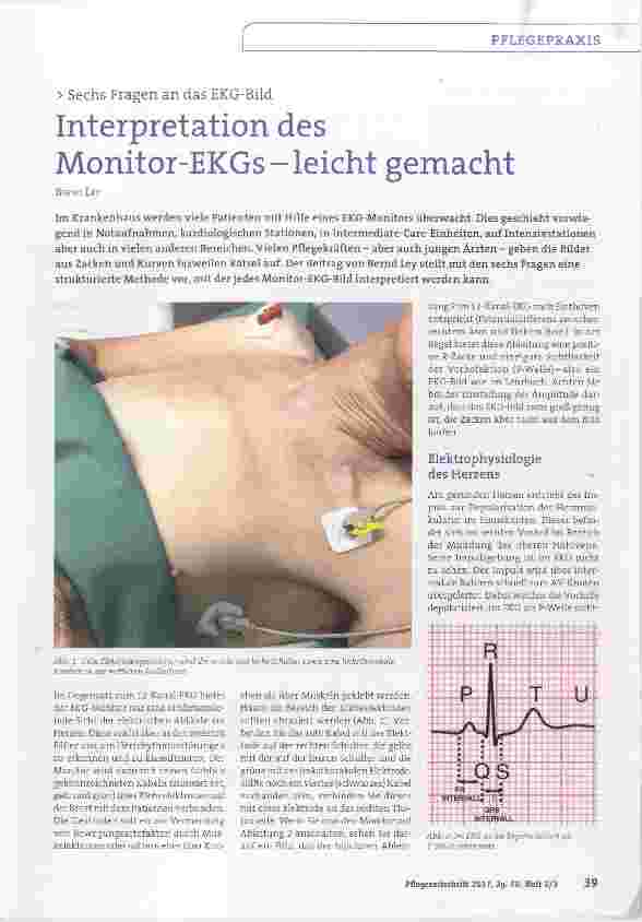 Vorschauseite 1: Interpretation des Monitor-EKGs-leicht gemacht