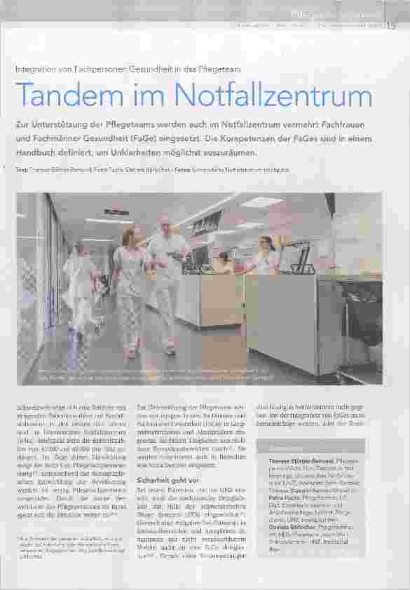 Vorschauseite 1: Tandem im Notfallzentrum