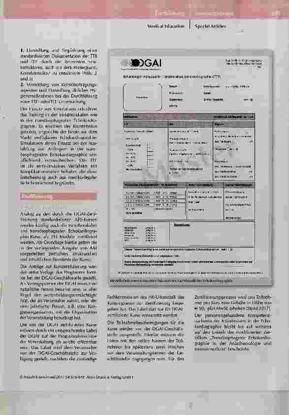 Vorschauseite 3: Neues Fortbildungskonzept und Modifikation des TEE-Zertifikats