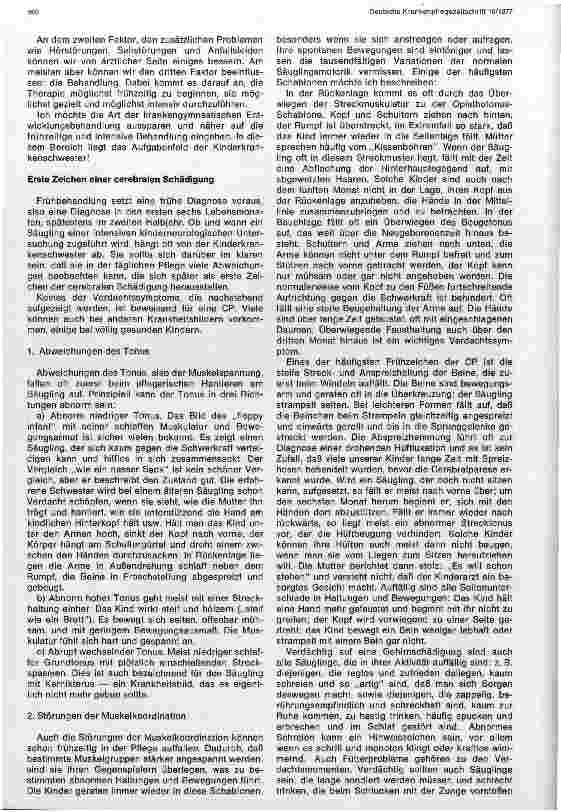 Vorschauseite 2: Die Cerebralparese (CP) und ihre Bedeutung für die Kinderkrankenschwester