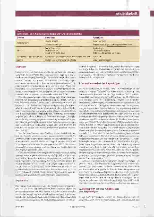 Vorschauseite 3: Diabetes mellitus Typ-I: Bedürfnisse und Auswirkungen auf das Alltagsleben aus Sicht der Angehörigen