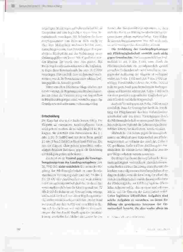 Vorschauseite 2: Pflichtmitgliedschaft in der Pflegekammer