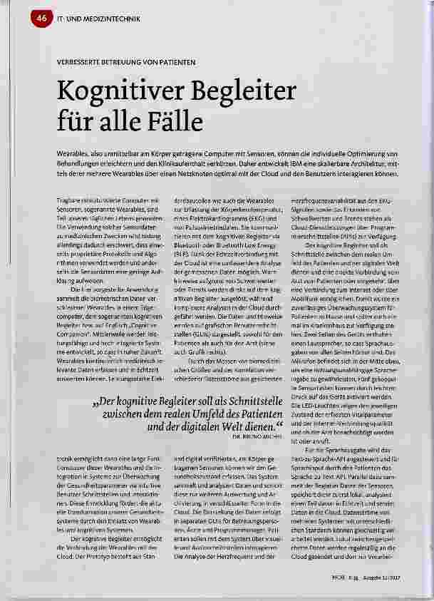 Vorschauseite 1: Kognitiver Begleiter für alle Fälle