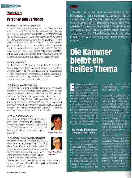 Vorschauseite 1: Die Kammer bleibt ein heißes Thema