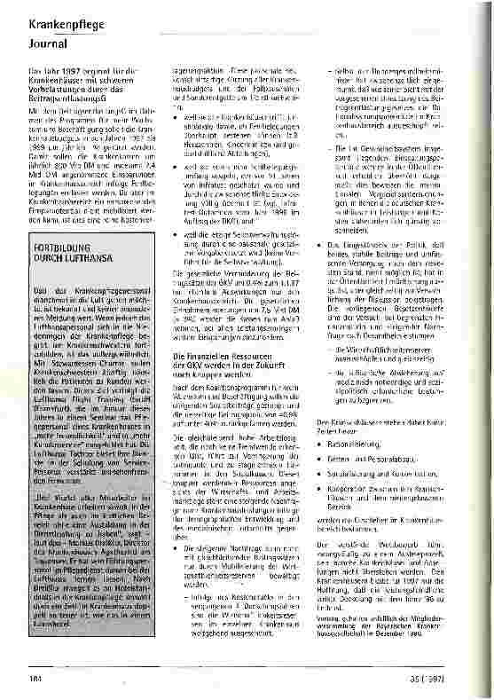 Vorschauseite 5: Die Zuknft unseres Krankenhauswesens Die Rahmenbedingungen der 3. Stufe der Gesundheitsreform