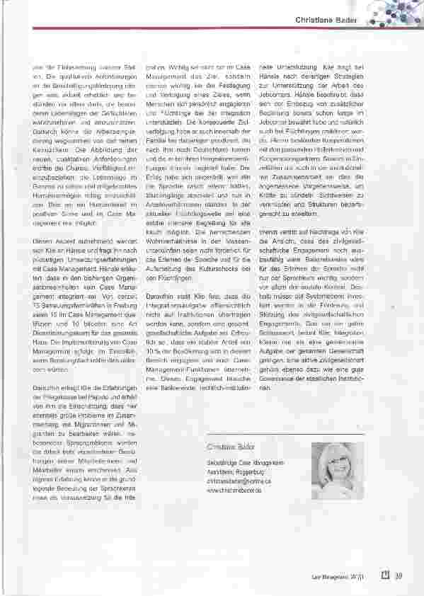 Vorschauseite 3: „Case Management im Dialog“