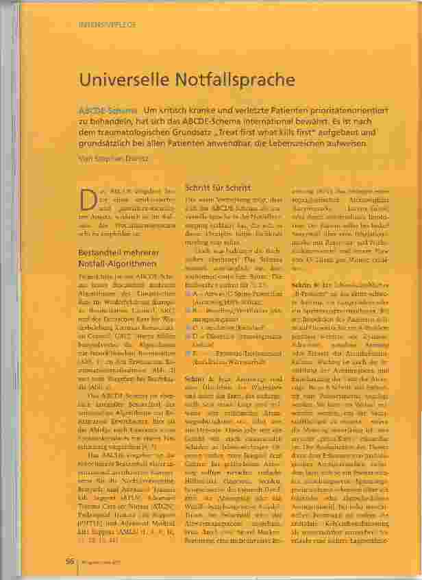 Vorschauseite 1: Universelle Notfallsprache