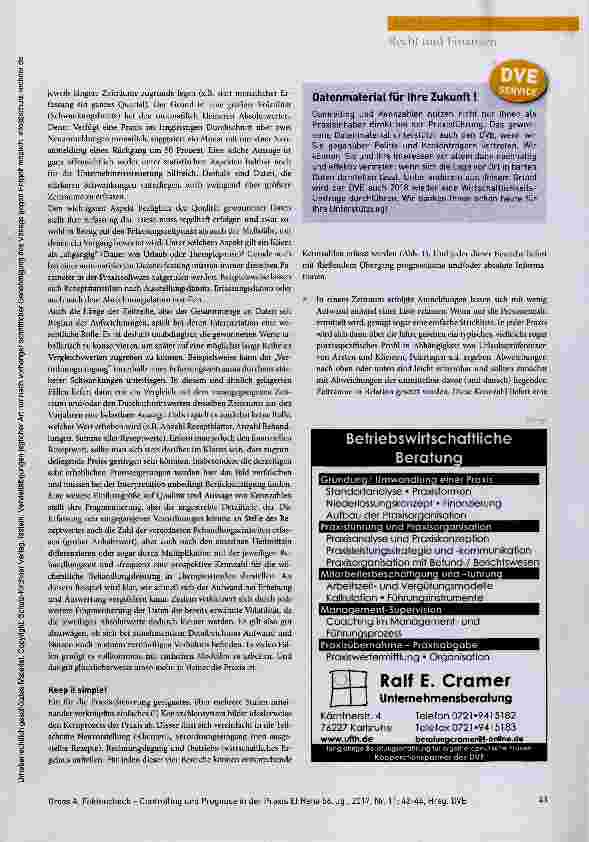 Vorschauseite 2: Faktencheck - Controlling und Prognose in der Praxis