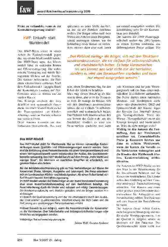 Vorschauseite 3: Wir wollen mehr Wettbewerb wagen