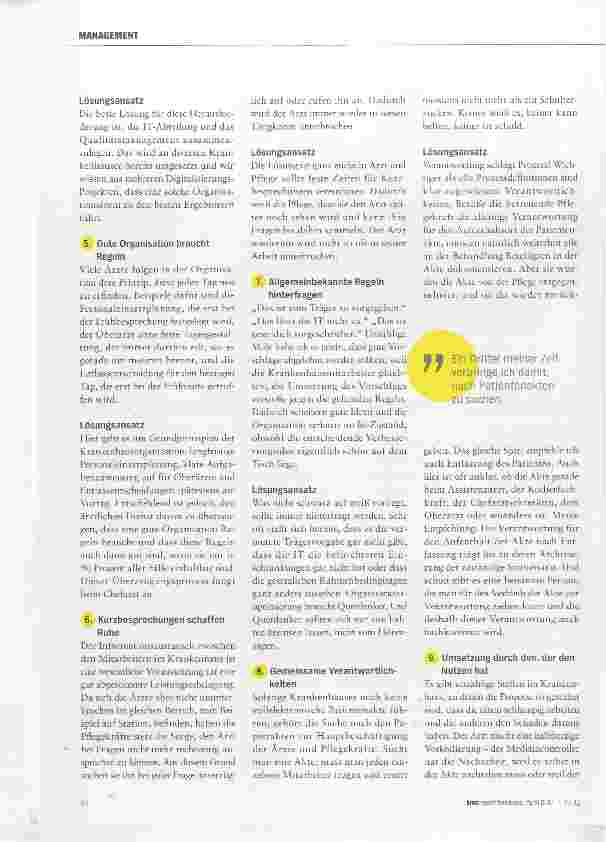 Vorschauseite 3: 10 Knackpunkte für eine bessere Organisation