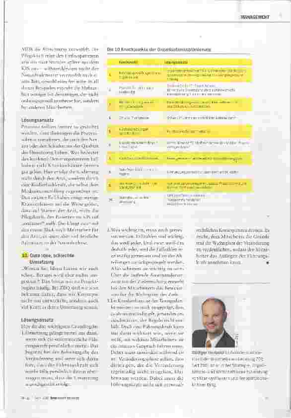 Vorschauseite 4: 10 Knackpunkte für eine bessere Organisation
