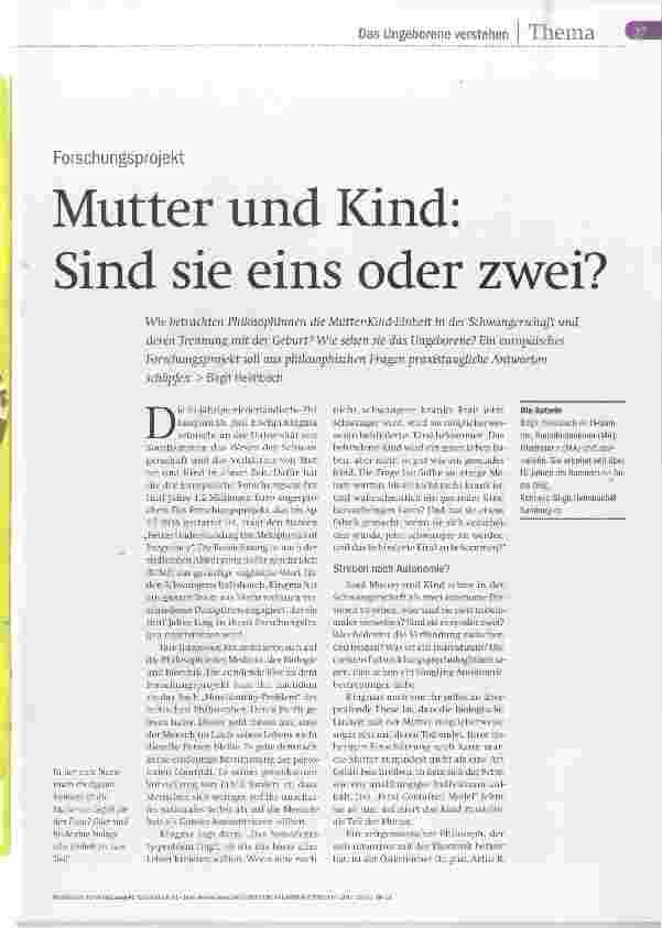 Vorschauseite 2: Mutter und Kind: Sind sie eins oder zwei?