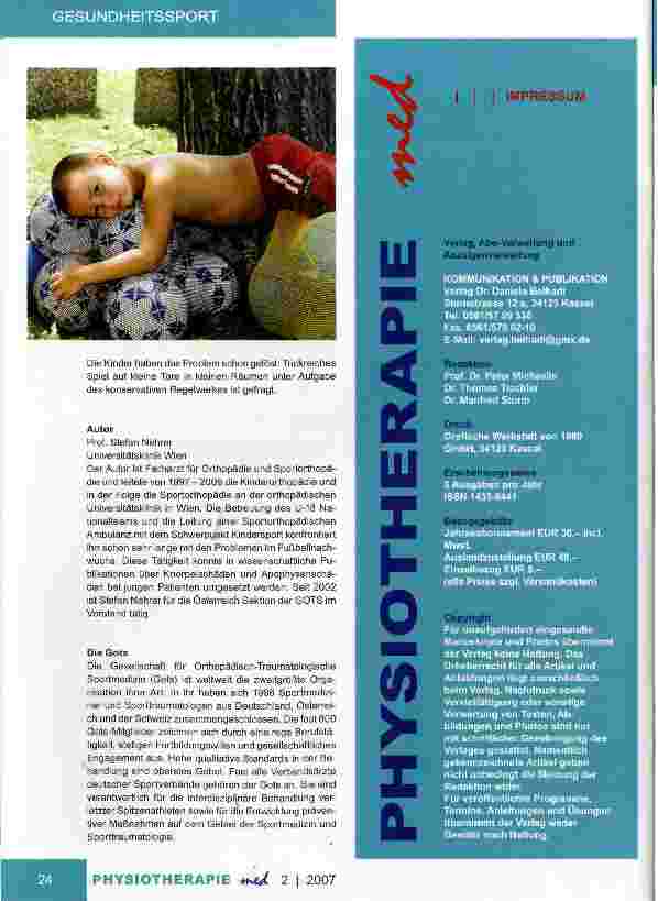 Vorschauseite 3: Fußball und KinderSportartspezifische Risiken durch muskuläre Dysbalancen