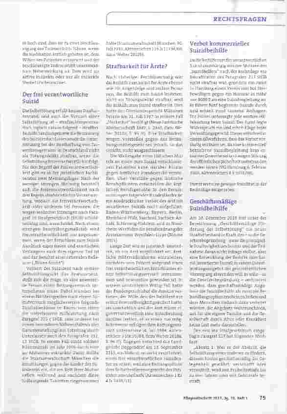Vorschauseite 2: Wann ist Suizidbeihilfe geschäftsmäßig?