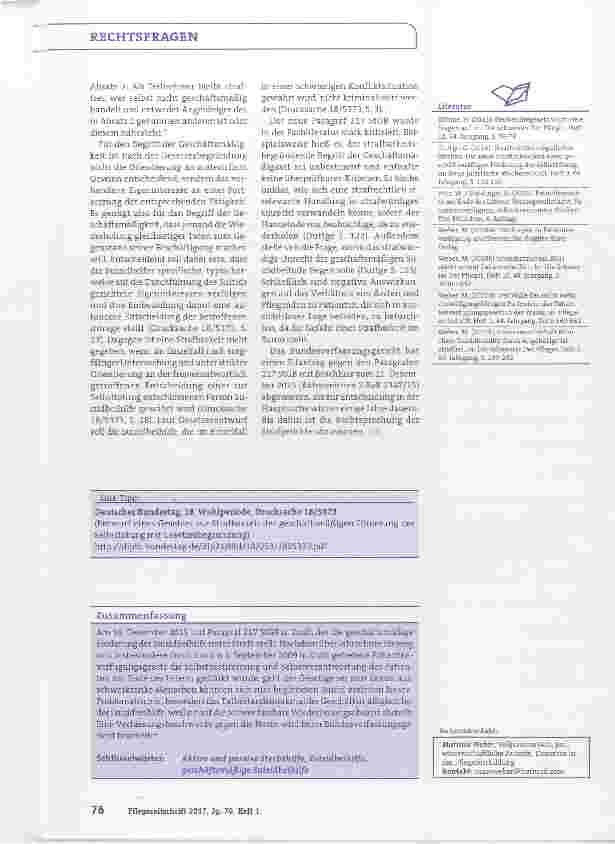 Vorschauseite 3: Wann ist Suizidbeihilfe geschäftsmäßig?