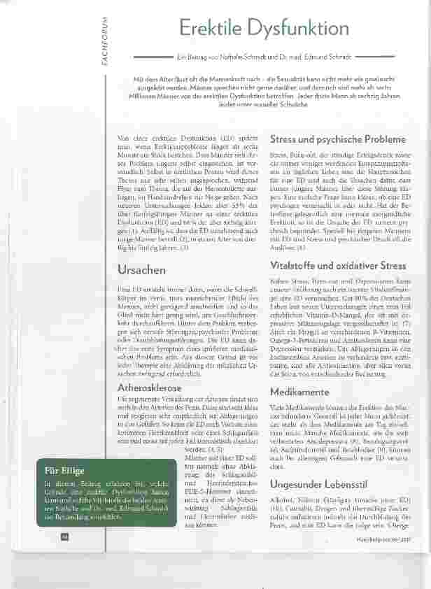 Vorschauseite 1: Erektile Dysfunktion