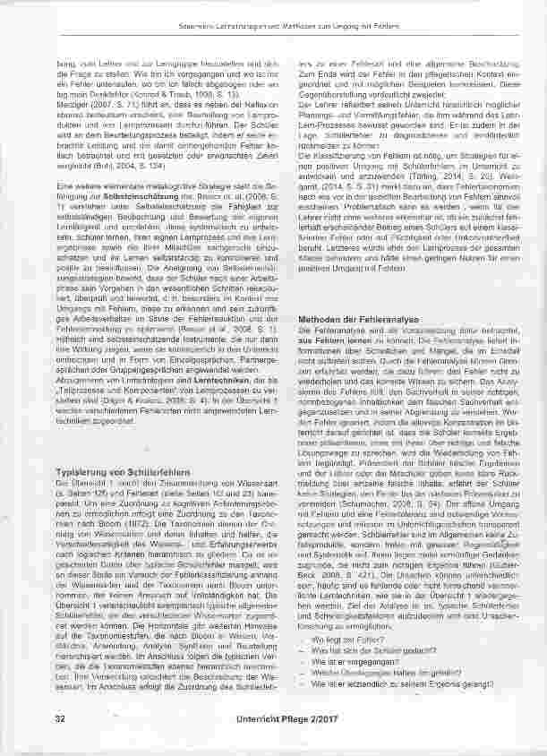 Vorschauseite 3: Lernstrategien und Methoden zum Umgang mit Fehlern