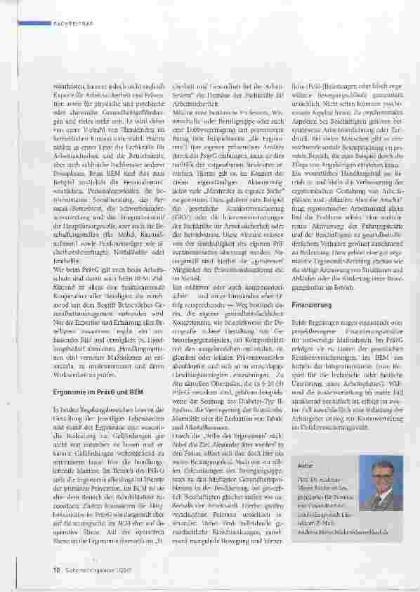 Vorschauseite 3: Präventionsgesetz und Betriebliches Eingliederungsnnanagement