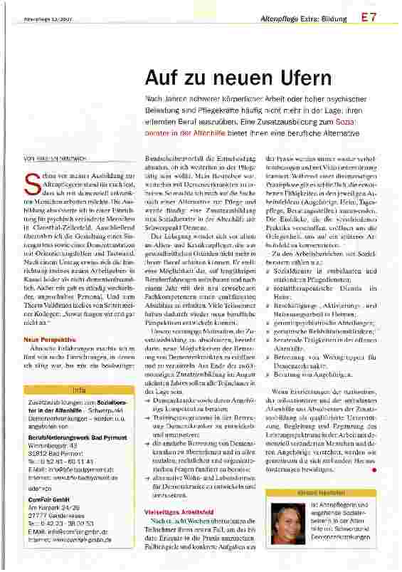 Vorschauseite 1: Auf zu neuen Ufern