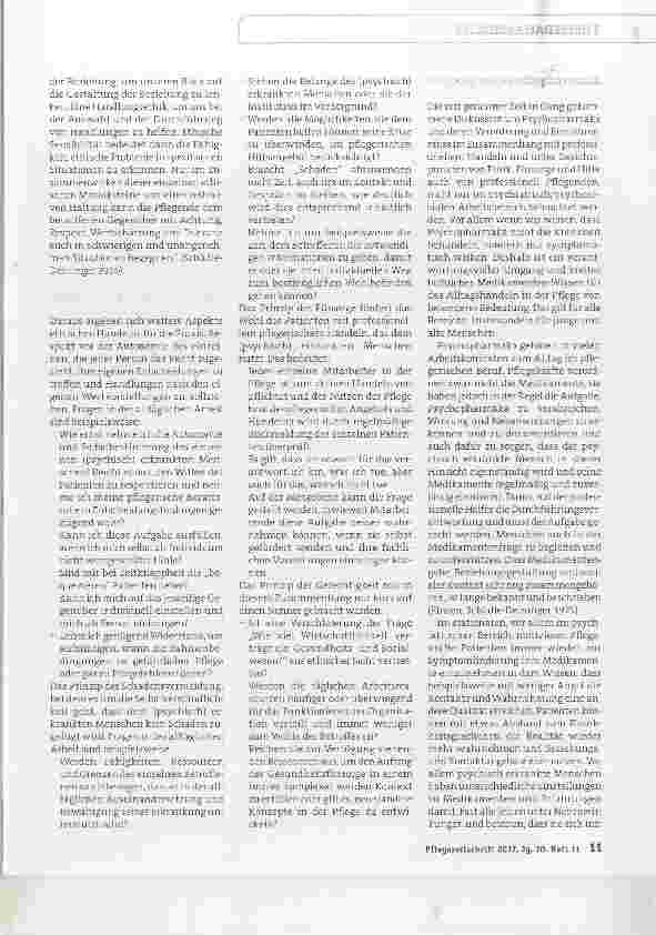 Vorschauseite 3: Psychosoziale Versorgung: die Würde des Einzelnen respektieren