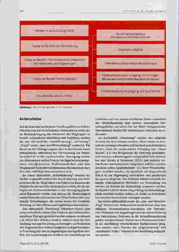 Vorschauseite 4: Patientensicherheit in der Versorgung psychisch erkrankter Menschen in der Schweiz