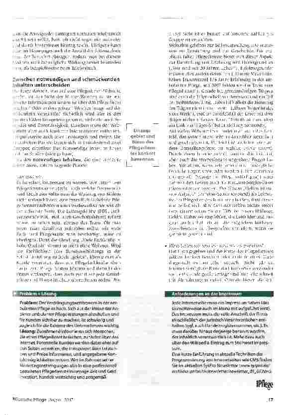 Vorschauseite 2: Zeigen Sie Präsenz im Netz!